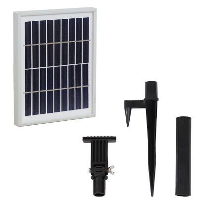 Image showing 7 th Sunnydaze Decor 45 in. 2-Tier Outdoor Solar Powered Polyresin Arcade Water Fountain, Battery Backup, LED Light, White