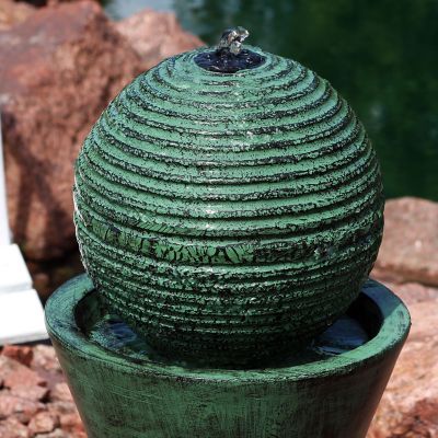 Image showing 6 th Sunnydaze Decor 30 in. Desert Spring Solar Water Fountain