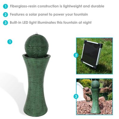 Image showing 7 th Sunnydaze Decor 30 in. Desert Spring Solar Water Fountain