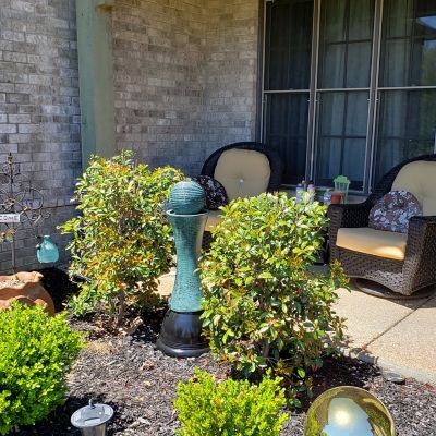 Image showing 9 th Sunnydaze Decor 30 in. Desert Spring Solar Water Fountain