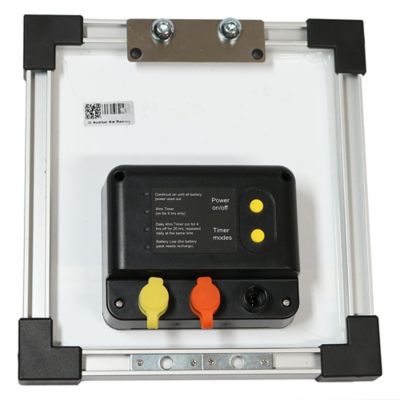 Image showing 6 th Sunnydaze Decor Outdoor Polyresin Solar Powered Stone Bowls Water Fountain with LED Lights and Backup Battery - 30 in., SL-0416