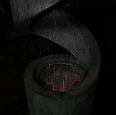 Image showing  31 in. Showering Spiral Water Fountain with LED Light, SSS-213