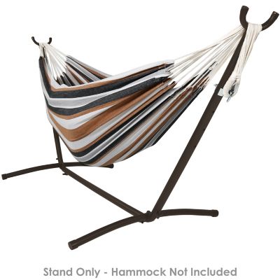 Image showing 6 th Sunnydaze Decor Brazilian Portable 2-Person Space-Saving Hammock Stand Only with Carrying Case - 400 lb Weight Capacity - Bronze