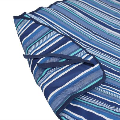 Image showing  Polyester Quilted Hammock Pad and Pillow - Breakwater Stripe