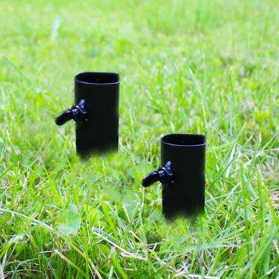 Image showing  Heavy-Duty, Steel Torch Stakes for Outdoor Lights or Torches - Set of 2