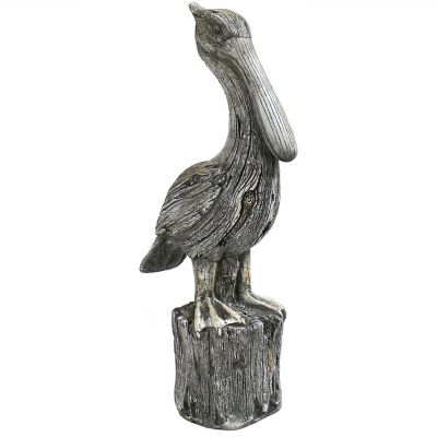 Sunnydaze Decor 22 in. Pelican Perch Outdoor Garden Statue, XCA-713