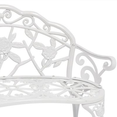 Image showing  40 in. Classic Rose Cast-Aluminum Garden Bench