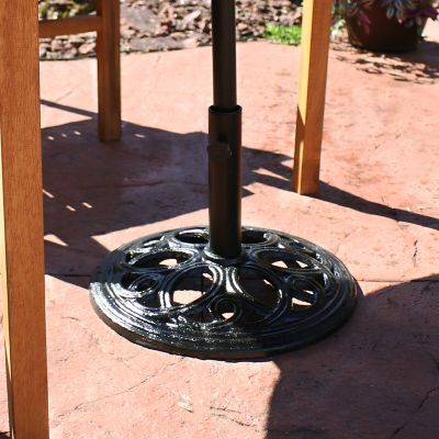 Image showing  18 in. Cast-Iron Outdoor Patio Umbrella Base