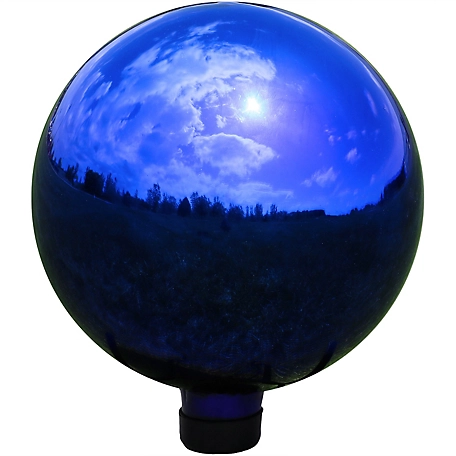 Sunnydaze Decor 10 in. Mirrored Surface Gazing Globe Ball