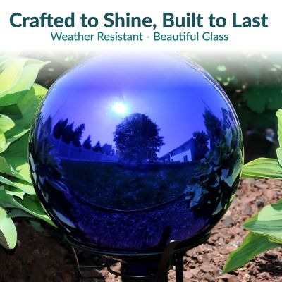 Image showing  10 in. Mirrored Surface Gazing Globe Balls, 2-Pack