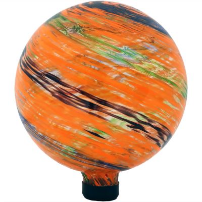 Sunnydaze Decor 10 in. Sunset Sky Glass Outdoor Gazing Ball Globe, ZIB-502