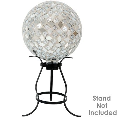 Image showing  10 in. Mirrored Diamond Mosaic Gazing Globe Ball