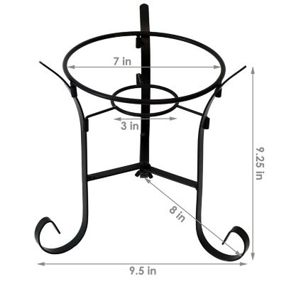 Image showing  9 in. Traditional Style Outdoor Gazing Ball Stand