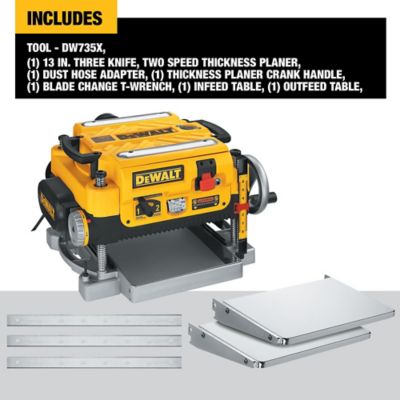 Image showing  13 in. Wood Planer with Extra Knives and Tables