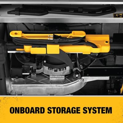 Image showing  10 in. 15A Portable Corded Jobsite Table Saw with 32-1/2 in. Rip Capacity and Rolling Stand
