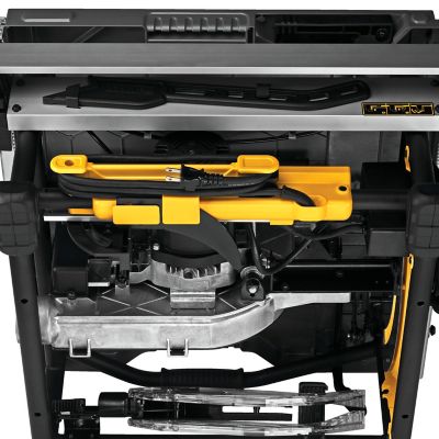 Image showing 8 th DEWALT 10 in. 15A Portable Corded Jobsite Table Saw with 32-1/2 in. Rip Capacity and Rolling Stand