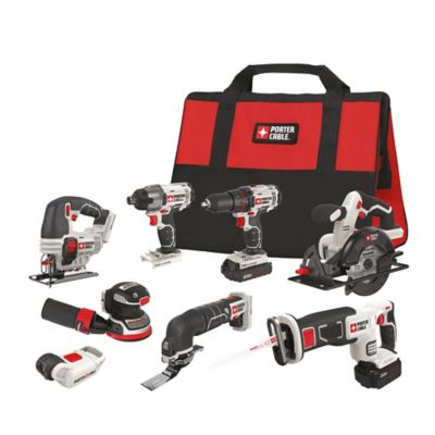 PORTER-CABLE Porter Cable PCCK6118 20V Max Lithium-Ion 8-Tool Combo Kit at  Tractor Supply Co.