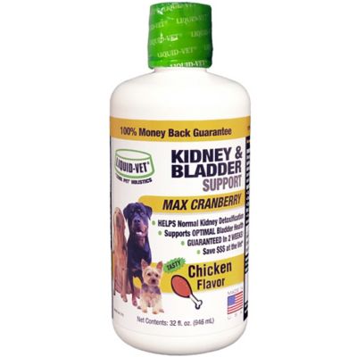 Liquid-Vet K9 Kidney and Bladder Support Chicken Flavor Formula, 32 oz.