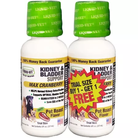 Liquid-Vet K9 Roast Flavor Kidney and Bladder Formula 8 oz 2 ct Dog Urinary & Kidney Supplements