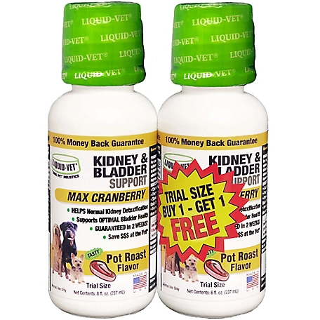 Liquid-Vet K9 Kidney and Bladder Support Pot Roast Flavor Formula, 8 oz., 2 ct.