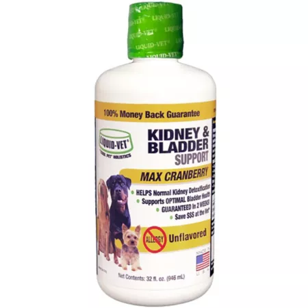 Liquid-Vet K9 Unflavored Formula for Kidney and Bladder Support 32 oz. Dog Urinary & Kidney Supplements