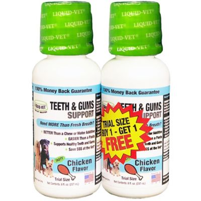 Liquid-Vet K9 Teeth and Gums Support Chicken Flavor Formula, 8 oz., 2 ct.