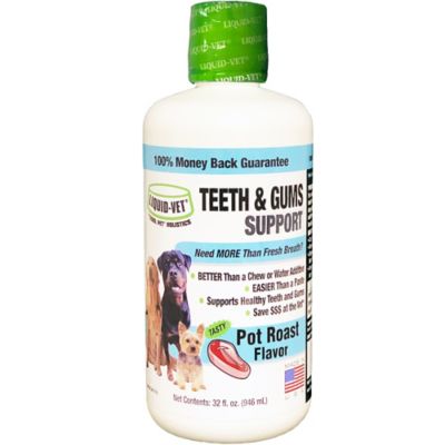 Liquid-Vet K9 Teeth and Gums Support Pot Roast Flavor Formula, 32 oz.
