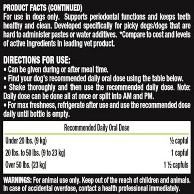 Image showing  K9 Teeth and Gums Support Unflavored Dog Dental Supplement, 32 oz.
