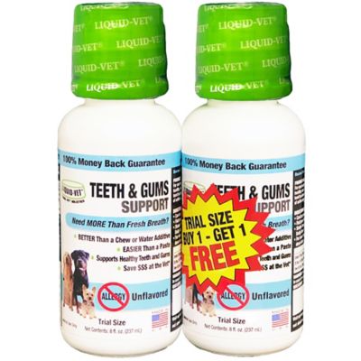 Liquid-Vet K9 Teeth and Gums Support Unflavored Formula, 8 oz., 2 ct.