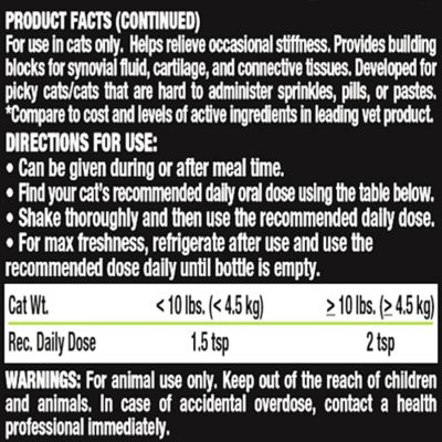 Image showing  Feline Hip and Joint Support Formula for Cats, Unflavored, 8 oz.