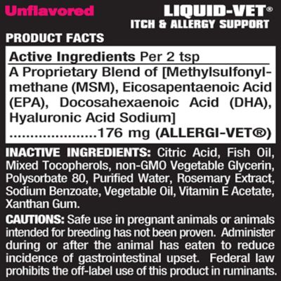 Image showing  Itch and Allergy Support Formula for Cats, Unflavored, 8 oz.