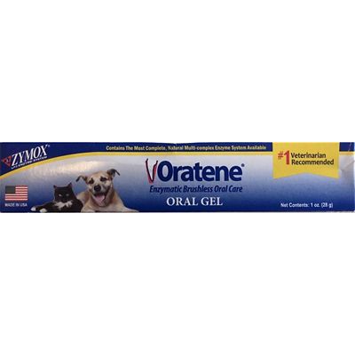 Zymox OTC Oratene Antiseptic Pet Oral Care Gel for Dogs, 1 oz.