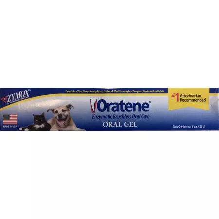 Zymox OTC Oratene Antiseptic Oral Care Gel for Dogs 1 oz. Dog Dental Supplements