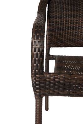 Image showing  4 pc. Rhodos Cafe All-Weather Stacking Wicker Chair Set