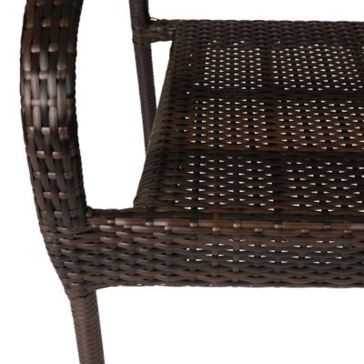 Image showing  4 pc. Rhodos Cafe All-Weather Stacking Wicker Chair Set