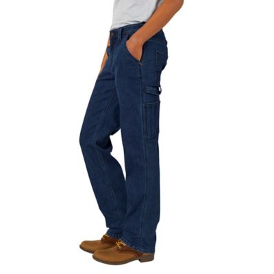 Image showing  Women's Relaxed Fit Mid-Rise Carpenter Denim Work Pants