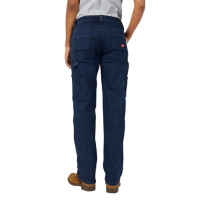 Image showing  Women's Relaxed Fit Mid-Rise Carpenter Denim Work Pants