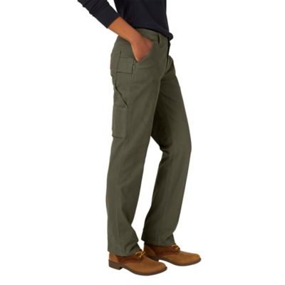 Image showing  Women's Relaxed Fit Mid-Rise Carpenter Duck Work Pants