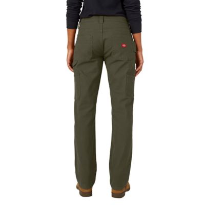 Image showing  Women's Relaxed Fit Mid-Rise Carpenter Duck Work Pants
