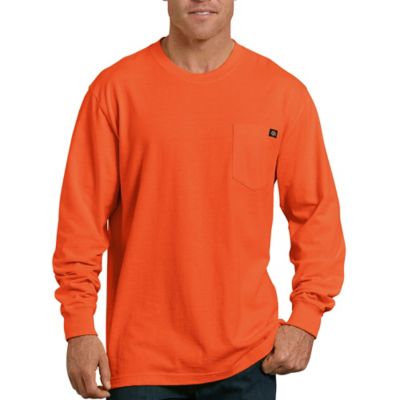 Dickies Long-Sleeve Heavyweight Crew Neck T-Shirt, Neon