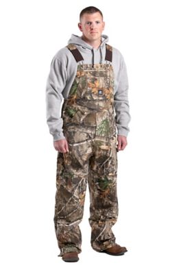 Berne Men's Camouflage Unlined Duck Bib Overalls