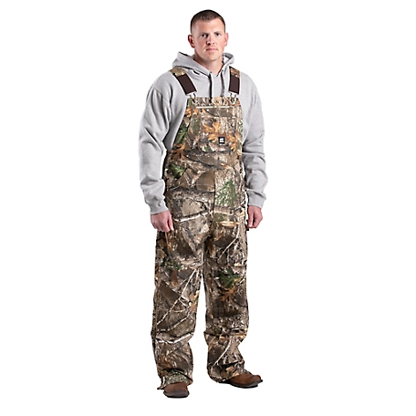 Berne Men's Camouflage Unlined Duck Bib Overalls