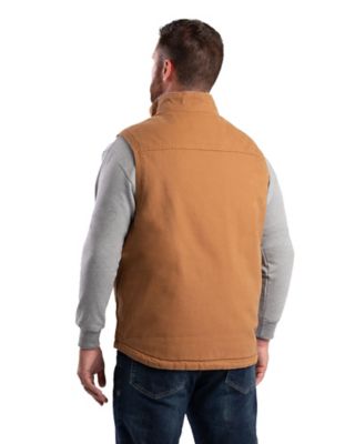 Image showing 1 th Berne Men's Heartland Sherpa-Lined Washed Duck Vest