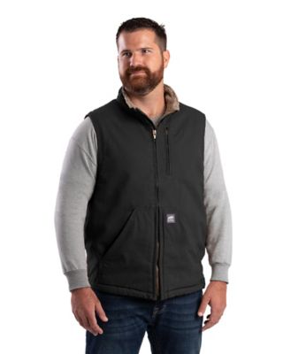 Berne Men's Heartland Sherpa-Lined Washed Duck Vest at Tractor