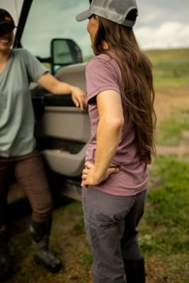 Image showing 5 th Berne Women's Relaxed Fit Flex Softstone Double-Front Duck Work Pants