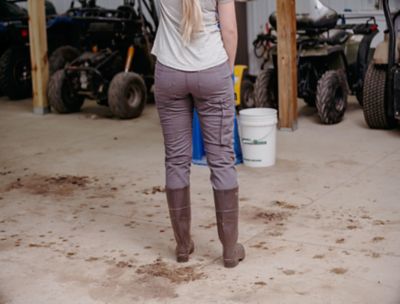 Image showing 7 th Berne Women's Relaxed Fit Flex Softstone Double-Front Duck Work Pants