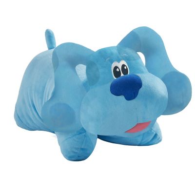 blue stuffed dog