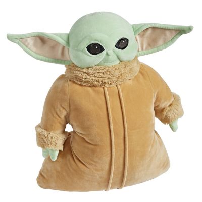Pillow Pets Disney The Mandalorian Star Wars Baby Yoda Pillow Pet Plush Toy, 16 in., For Ages 0+