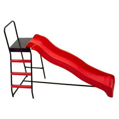Upper Bounce 2-in-1 Trampoline Safety Ladder with Playground Slide Attachment