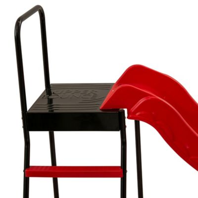 Image showing  2-in-1 Trampoline Safety Ladder with Playground Slide Attachment